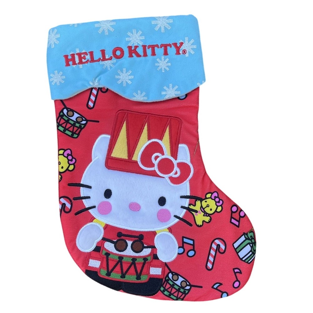 Sanrio HELLO KITTY Christmas Stocking Sanrio 2013 Drummer‎ Soldier 14" Red